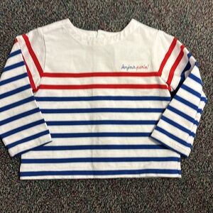 Jacadi striped long sleeve top 18mo